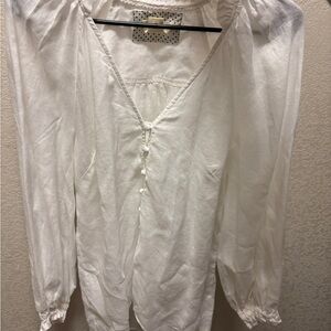 MAEVE By ANTHROPOLOGIE | White Coverup Dress | SIZE M | FRESHLY DRY CLEANED